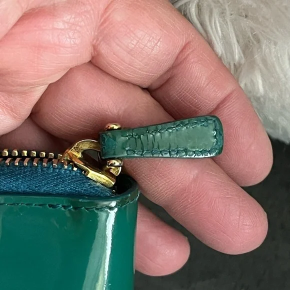 Miu Miu long wallet zipper green ribbon NWOT - Picture 15 of 16
